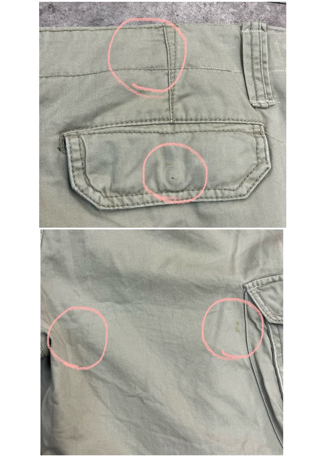 빈티지 카고 하프 팬츠 베이지 40 #csz3579 상품이미지10