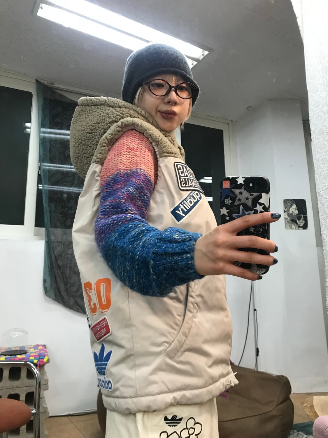 아디다스 오리지널 로고 양털 패딩조끼  상품이미지1