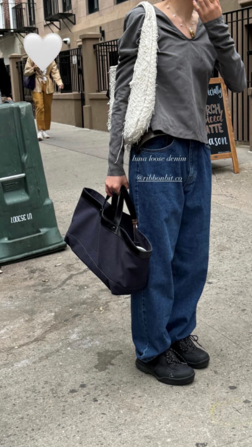 리본빛 Luna Denim Pants [실착0번] 상품이미지2