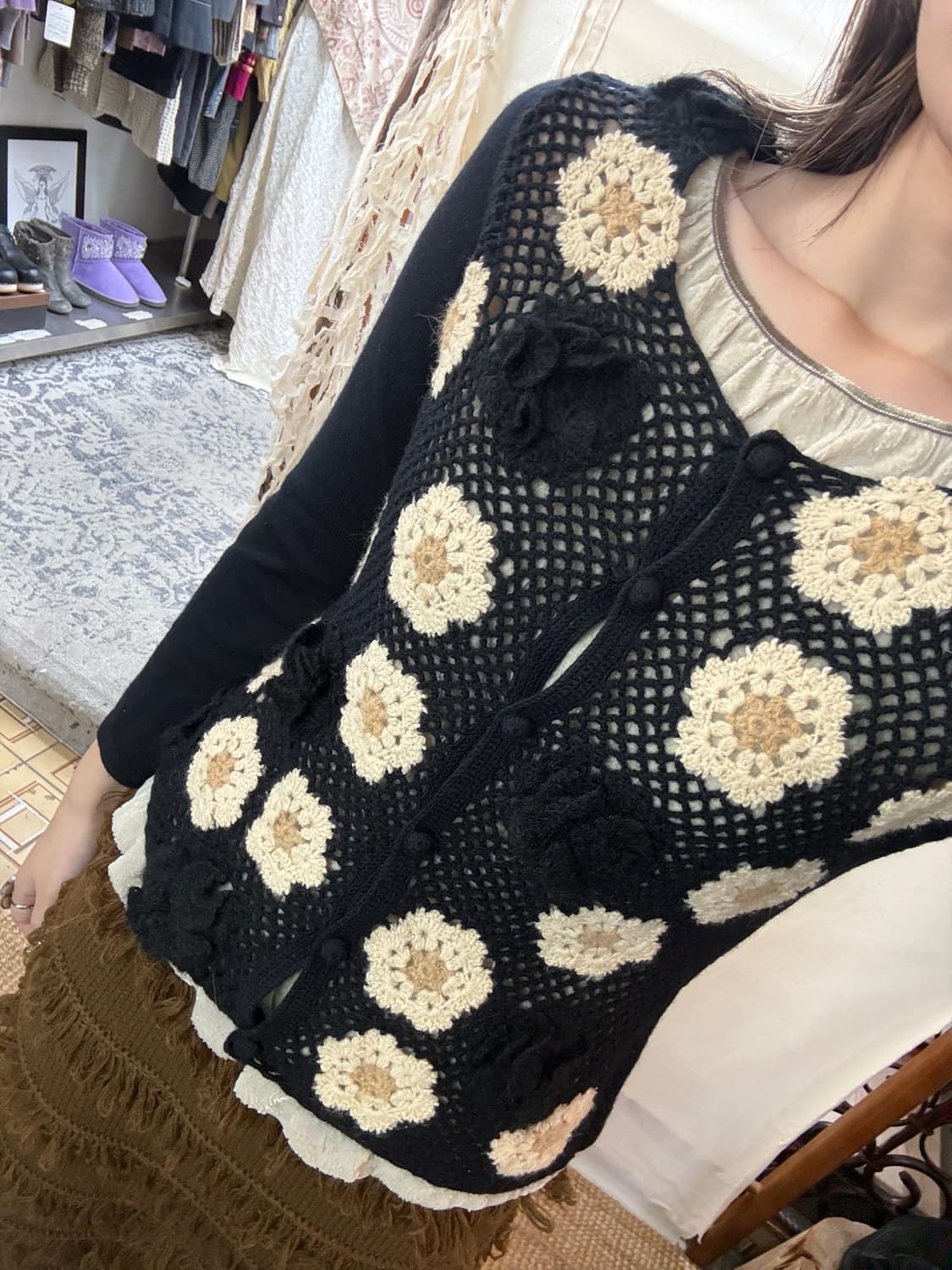 jocomomola flower cardigan 상품이미지1