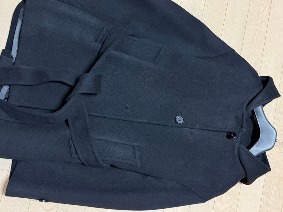 닐바이피 후디 크롭 코트 블랙 상품이미지6