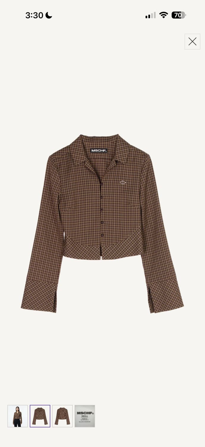 미스치프 체크셔츠 상품이미지1