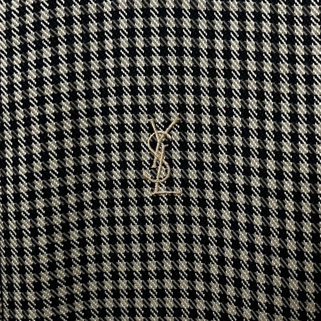 입생로랑 블랙체크 카라 자켓 상품이미지3