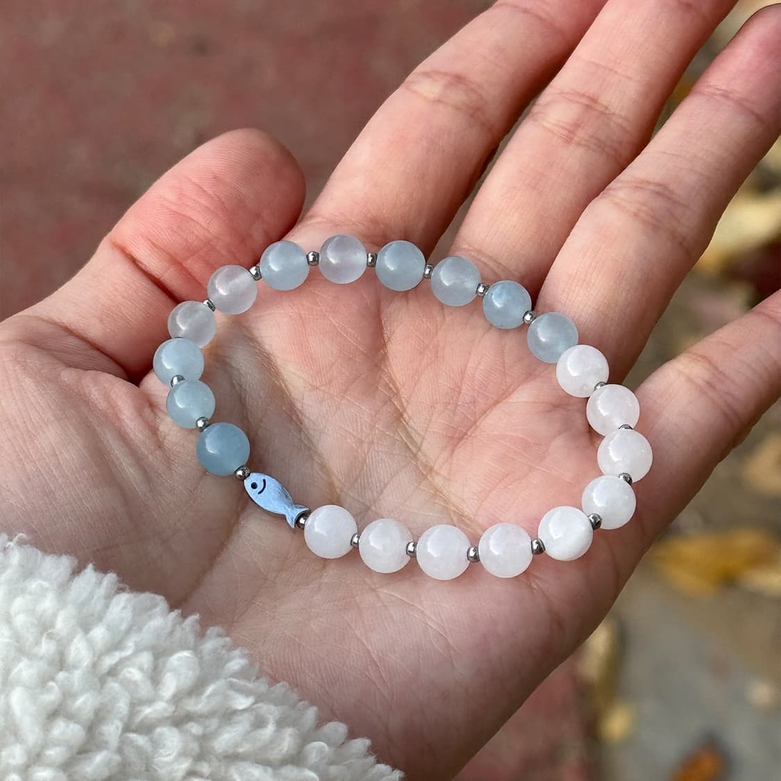 천연석 아쿠아마린 원석팔찌 상품이미지2