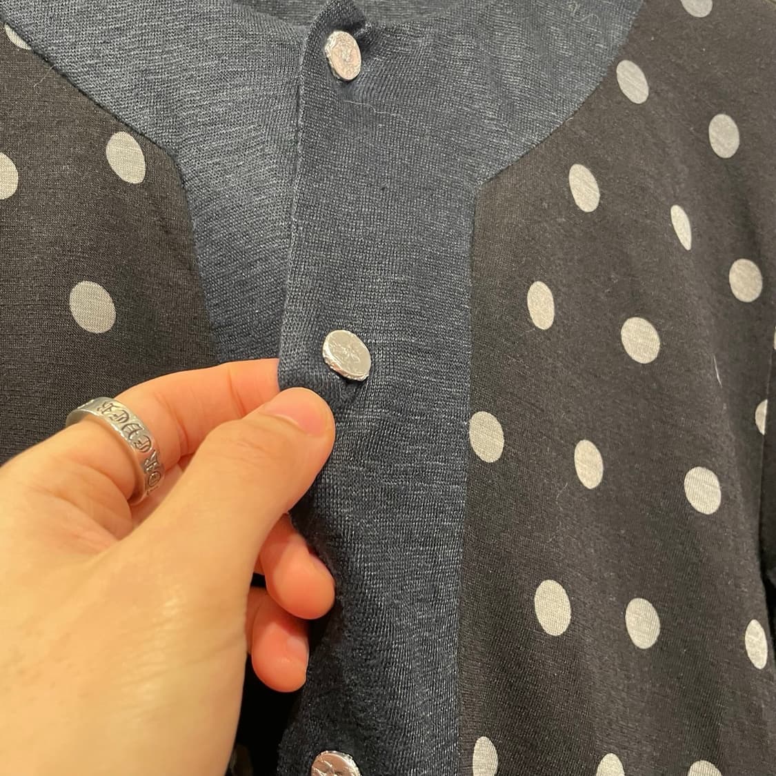 꼼데가르송 폴카닷 가디건 상품이미지3