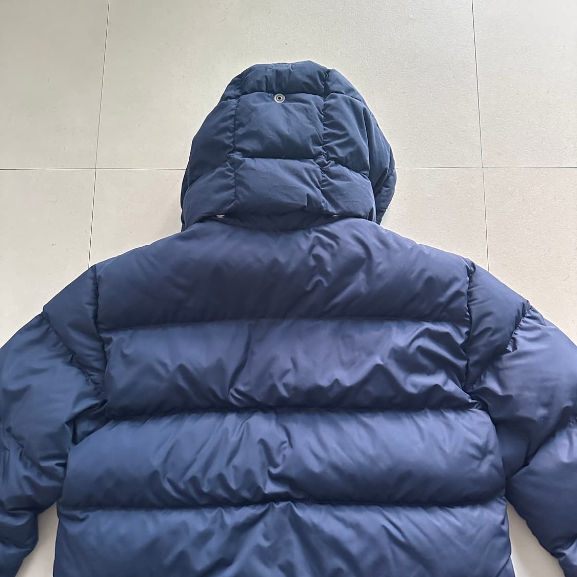 90s 엘름우드 [L] 폴로 랄프로렌 다운 패딩 자켓 네이비 후드 상품이미지8