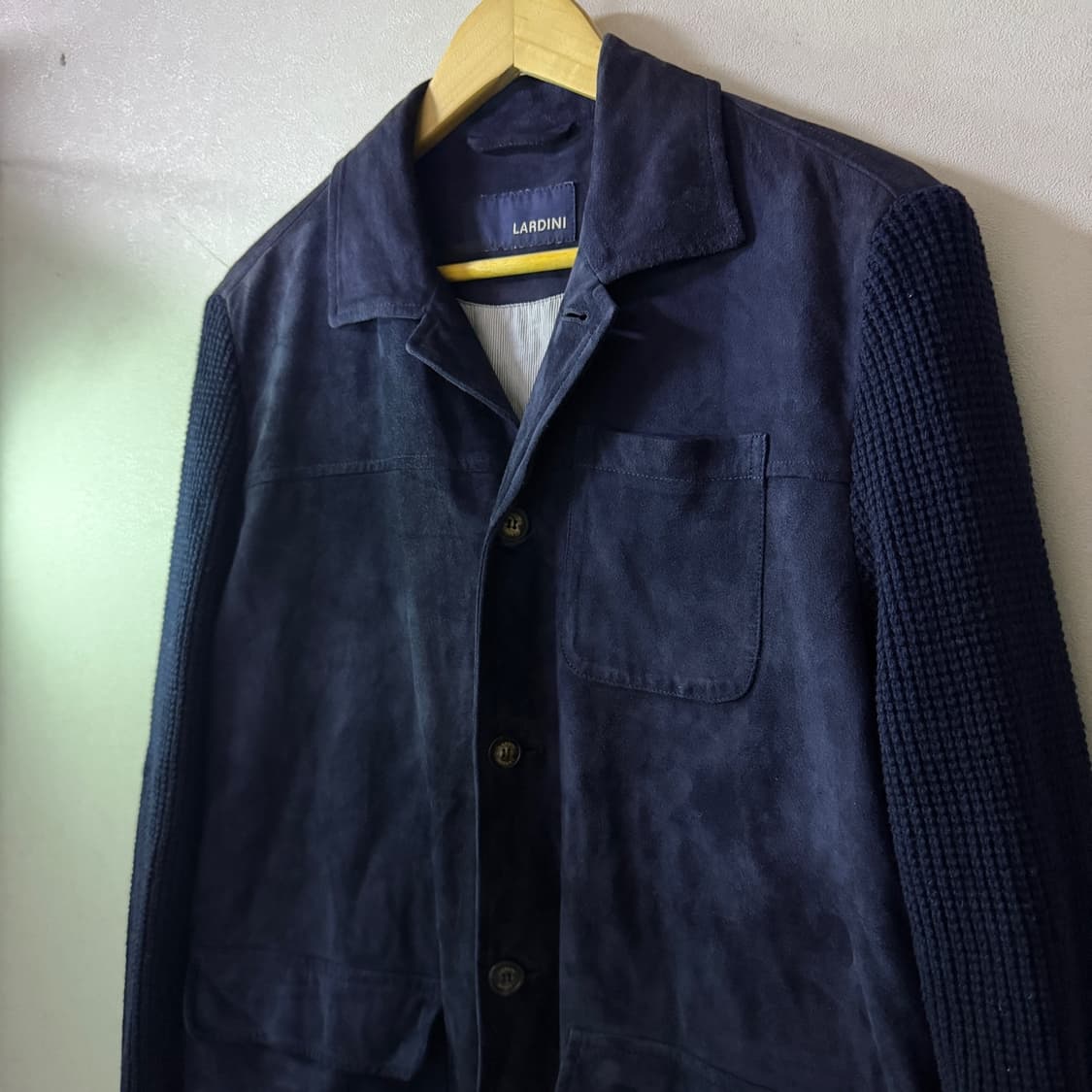라르디니 남성 스웨이드 니트 자켓 50 (100정도) 상품이미지9
