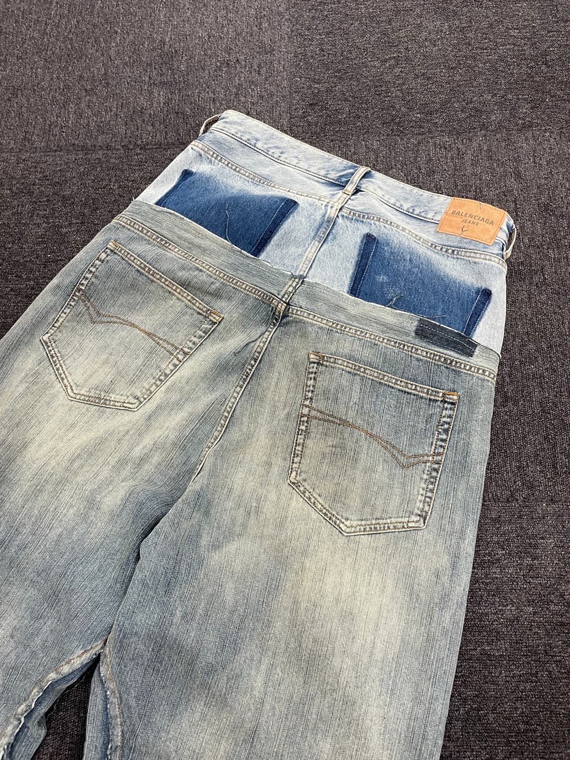 발렌시아가 컷업 데님 팬츠 상품이미지4