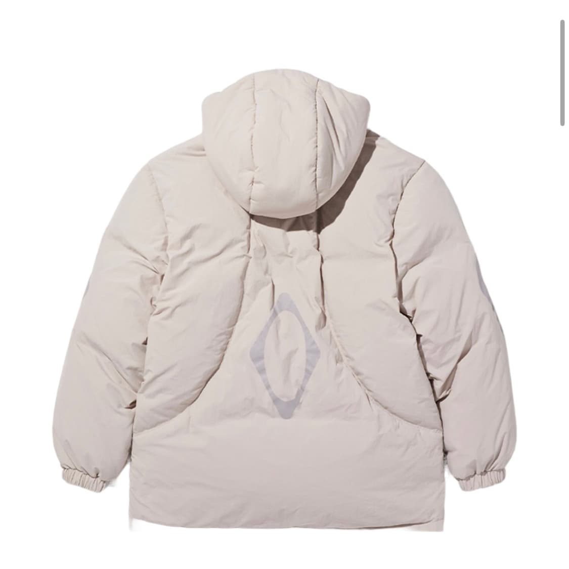 미스치프 롬버스 후디드 다운 자켓 아이보리 상품이미지2