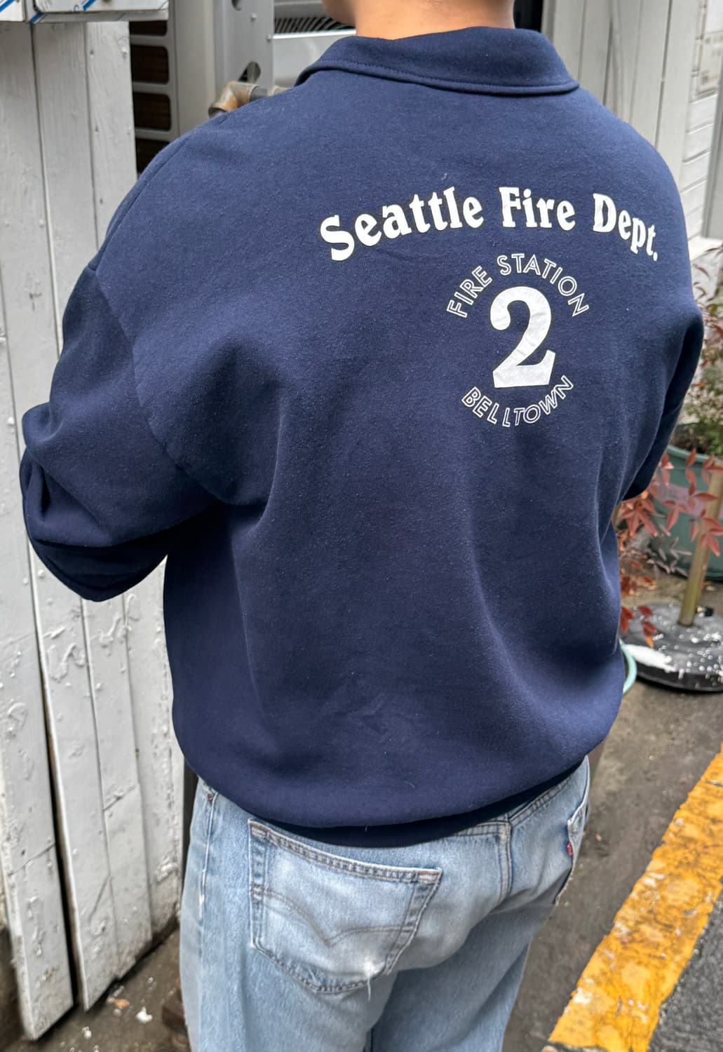 90s Jerzees 쿼터집업 카라맨투맨(T64) 상품이미지2