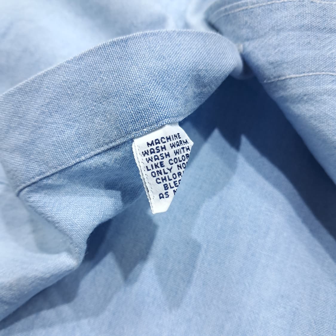 CL537 XL 폴로 90s 코튼 멀티포니 빅셔츠 샴브레이 셔츠 남방 상품이미지5