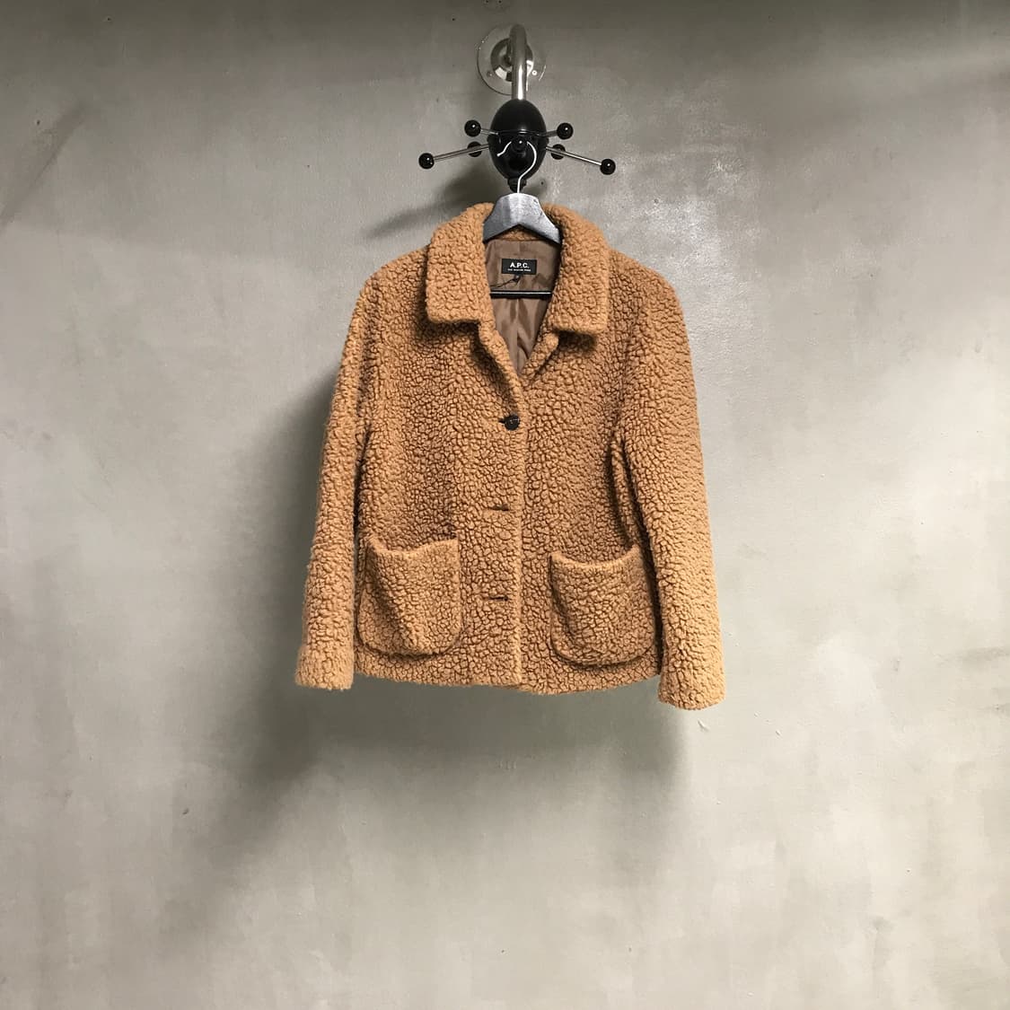 APC 아페쎄 플리스 코트 자켓 브라운 36(W) 상품이미지1