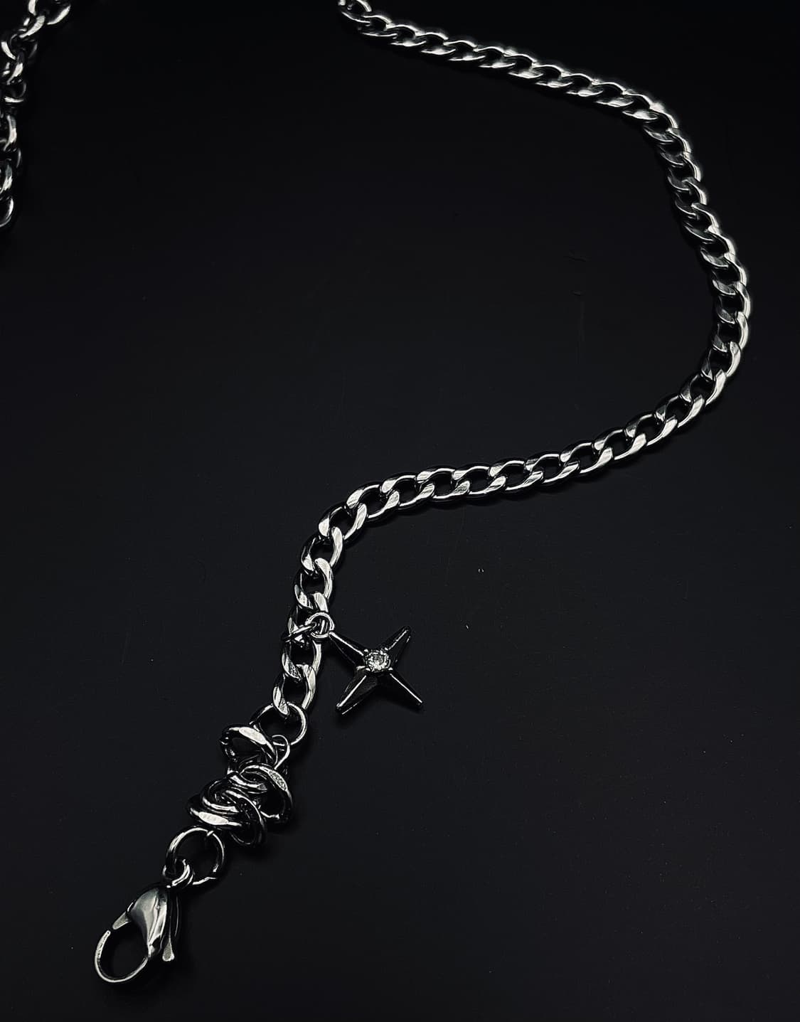 pcr053 The cross black necklace 상품이미지4