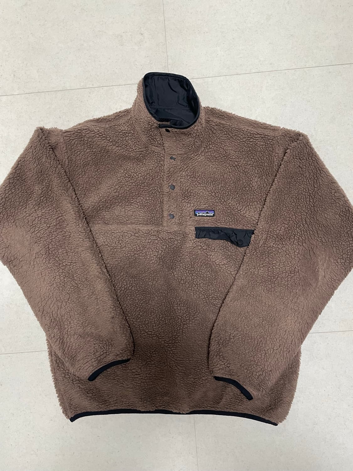 [M] 파타고니아 빈티지 글리세이드 스냅티 브라운/블랙 상품이미지1