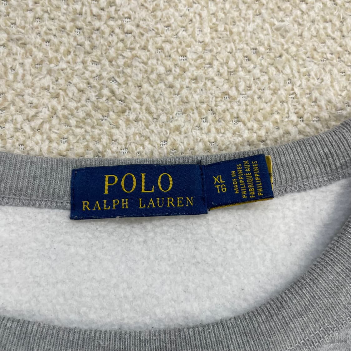 폴로 랄프로렌 아치 로고 크루넥 맨투맨 그레이 상품이미지3