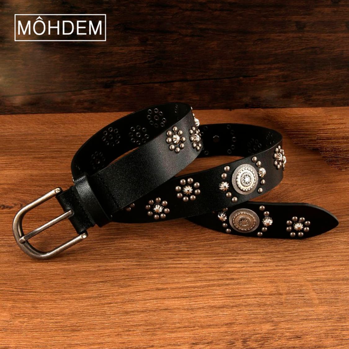 [Unisex] 웨스턴 찡 에스닉 가죽벨트 상품이미지3