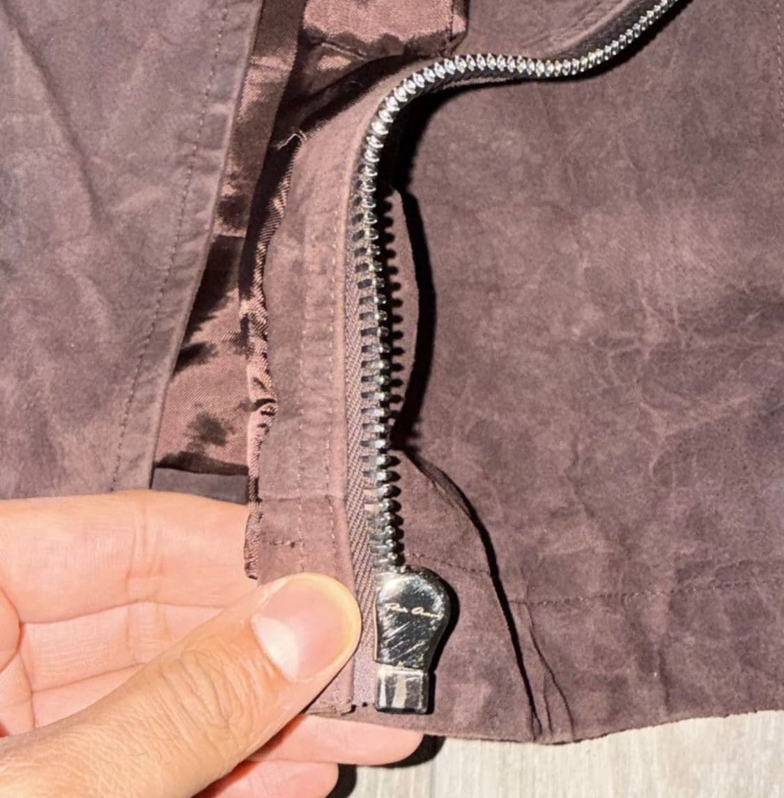 20FW 릭 오웬스 몰리노 레더 자켓 52 사이즈 상품이미지4