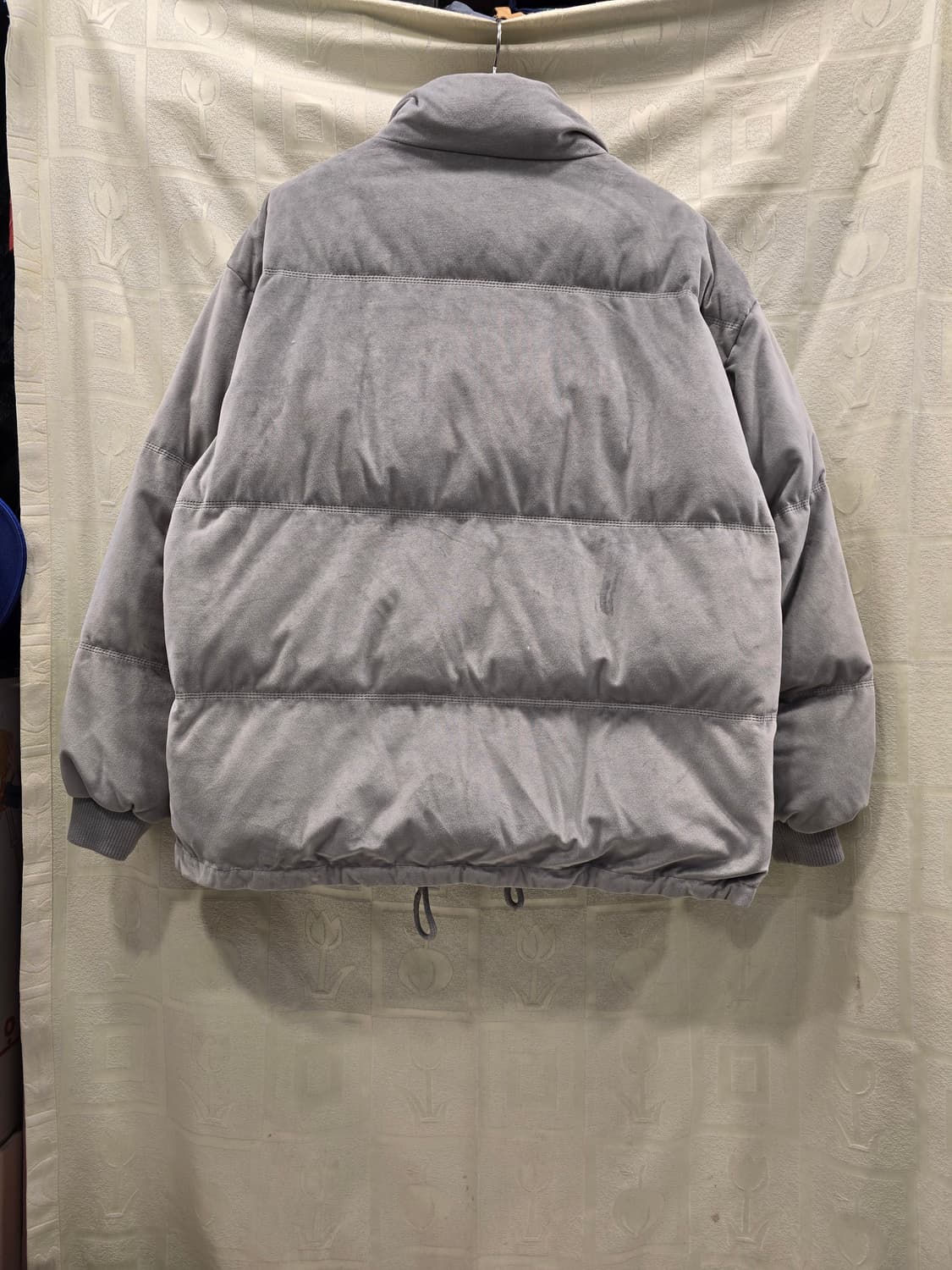 CRUMP 크럼프 양면 벨벳 패딩 점퍼 회색 100 상품이미지5