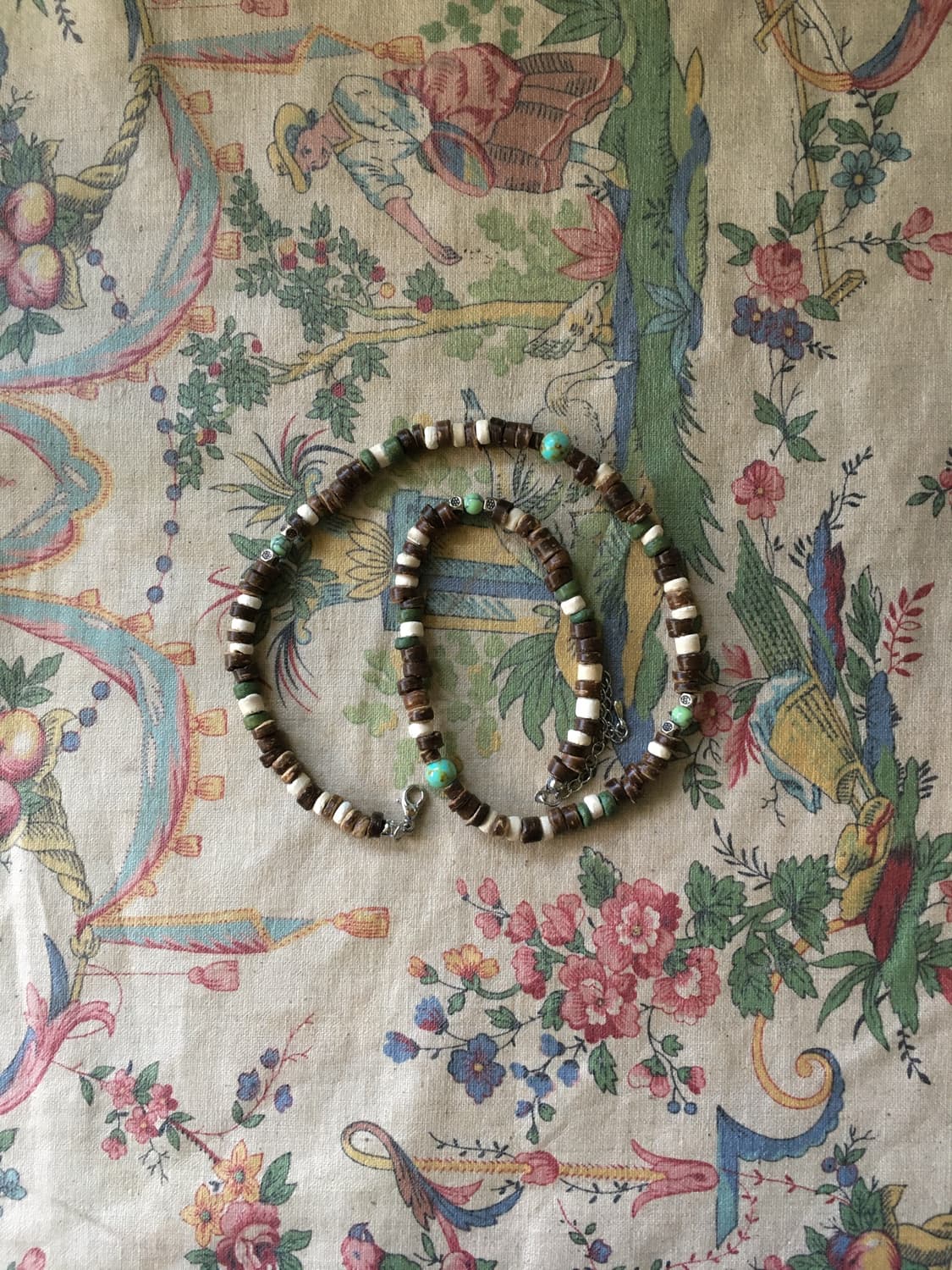 mint n wood necklace  상품이미지1