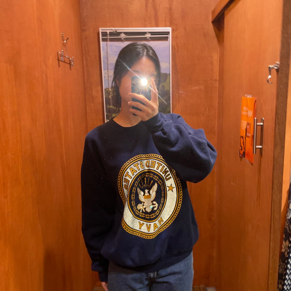  (L) USA USMC 밀리터리 미해병대 스웻셔츠 맨투맨 상품이미지1