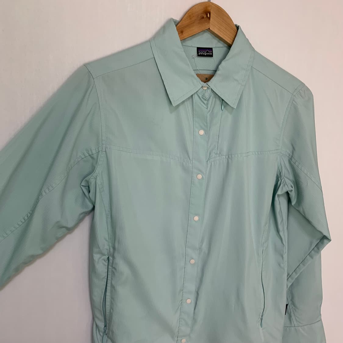 파타고니아 여성 스냅버튼 셔츠 빈티지 민트 상품이미지3