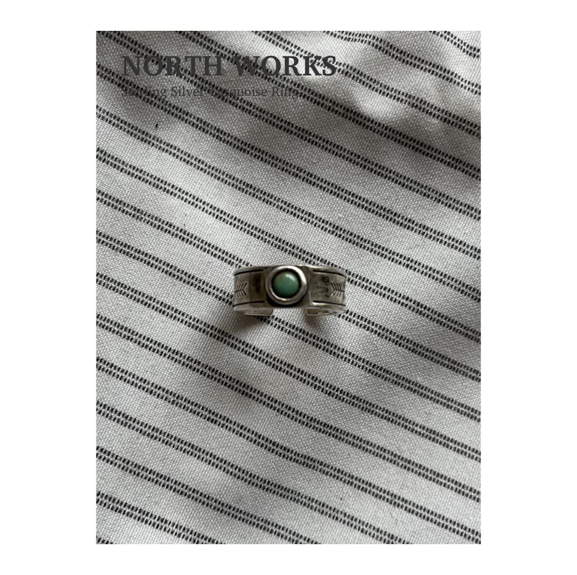 노스웍스 스터링 실버 터키석 링 (16-17호) 상품이미지1