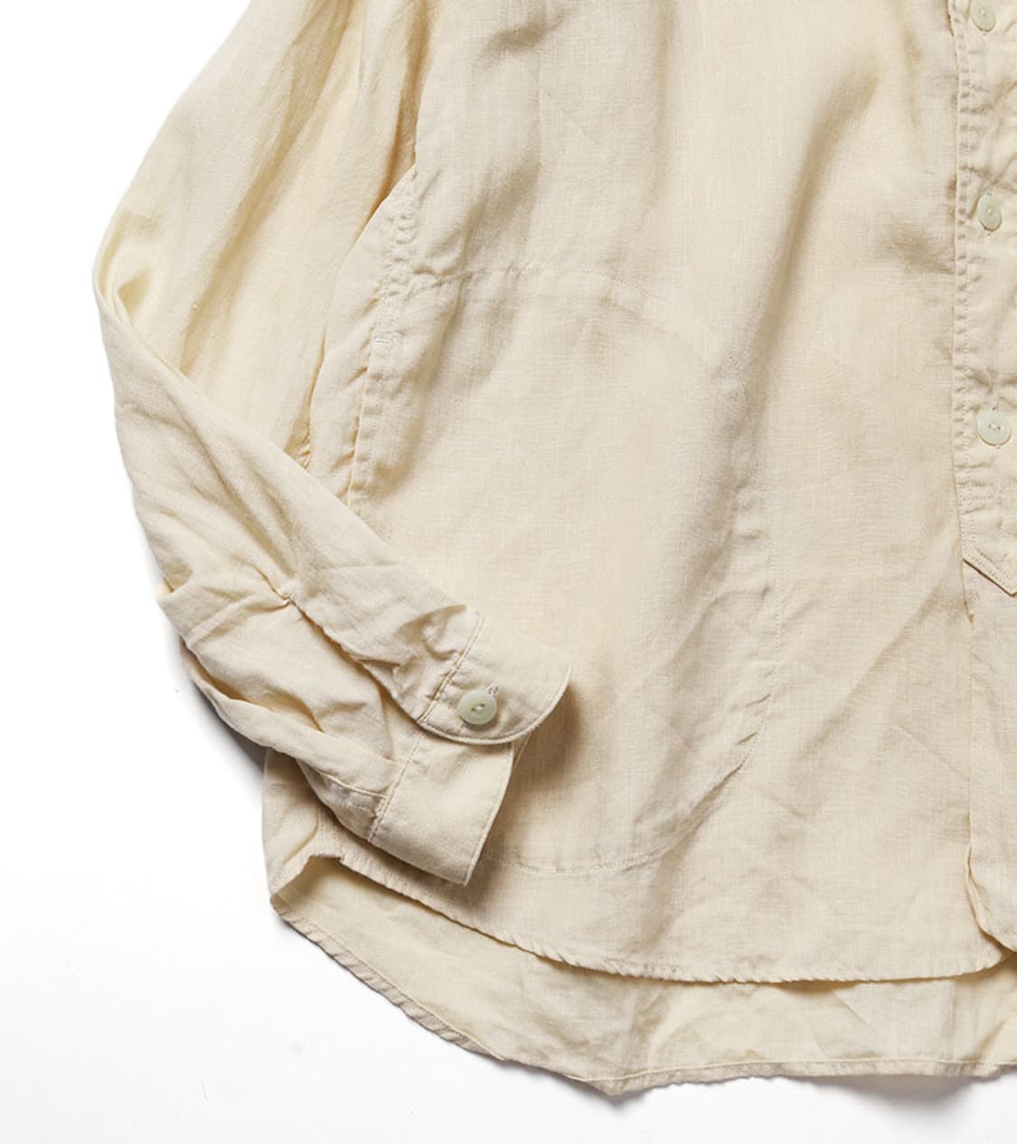 DANTON - BAND COLLAR LINEN SHIRT 상품이미지4