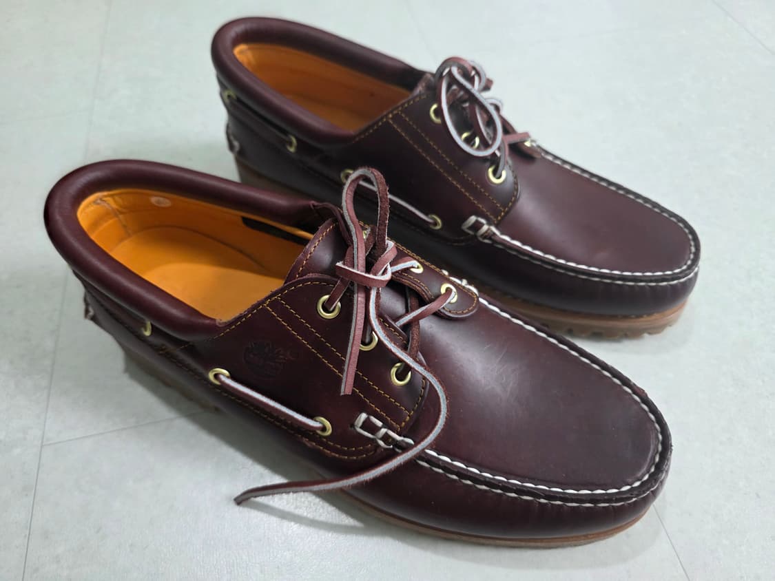 [새상품] 팀버랜드 3아이 보트 슈즈 버건디 290 상품이미지2