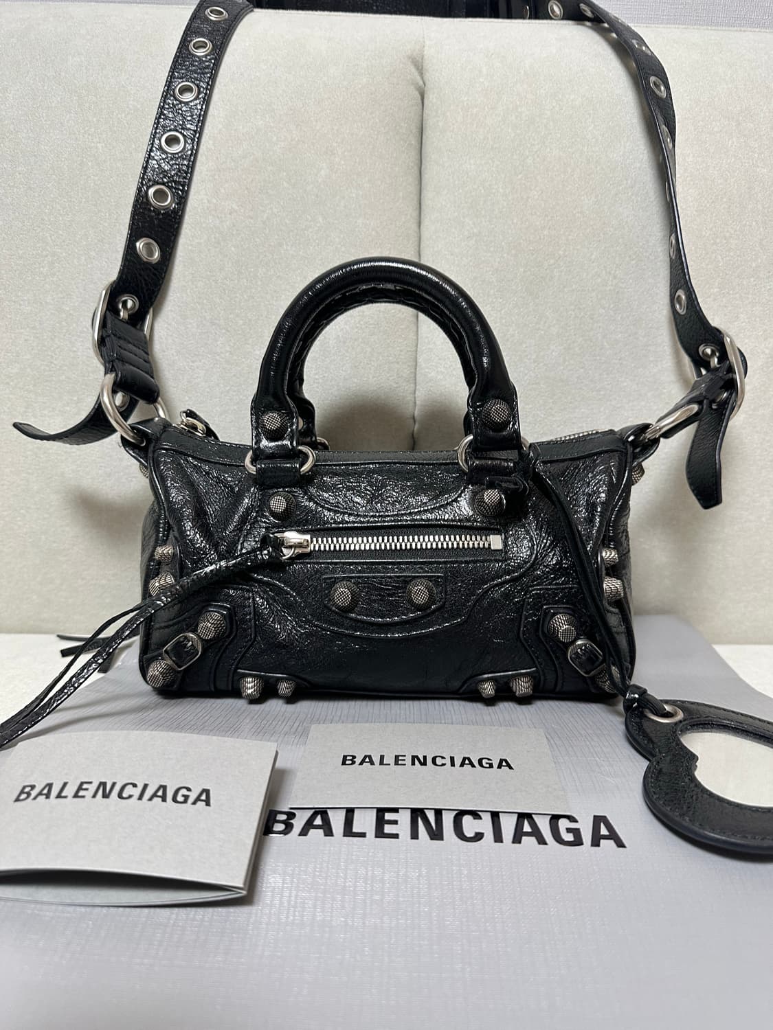[A+ 정품] 발렌시아가 르카골 더플백 미니 블랙 상품이미지2