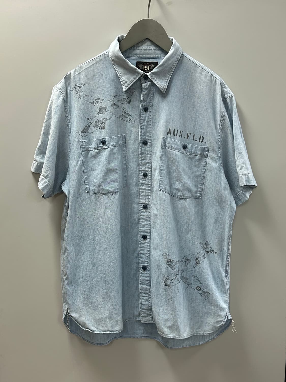 rrl 더블알엘 인디고 샴브레이 셔츠 상품이미지1