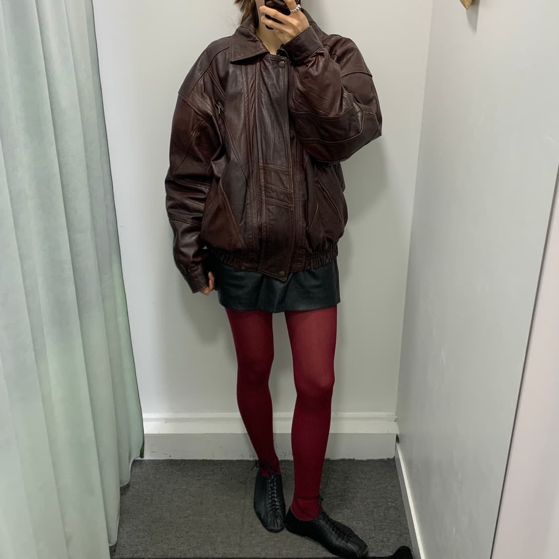 vintage 소가죽 자켓 (Made in italy) 상품이미지10