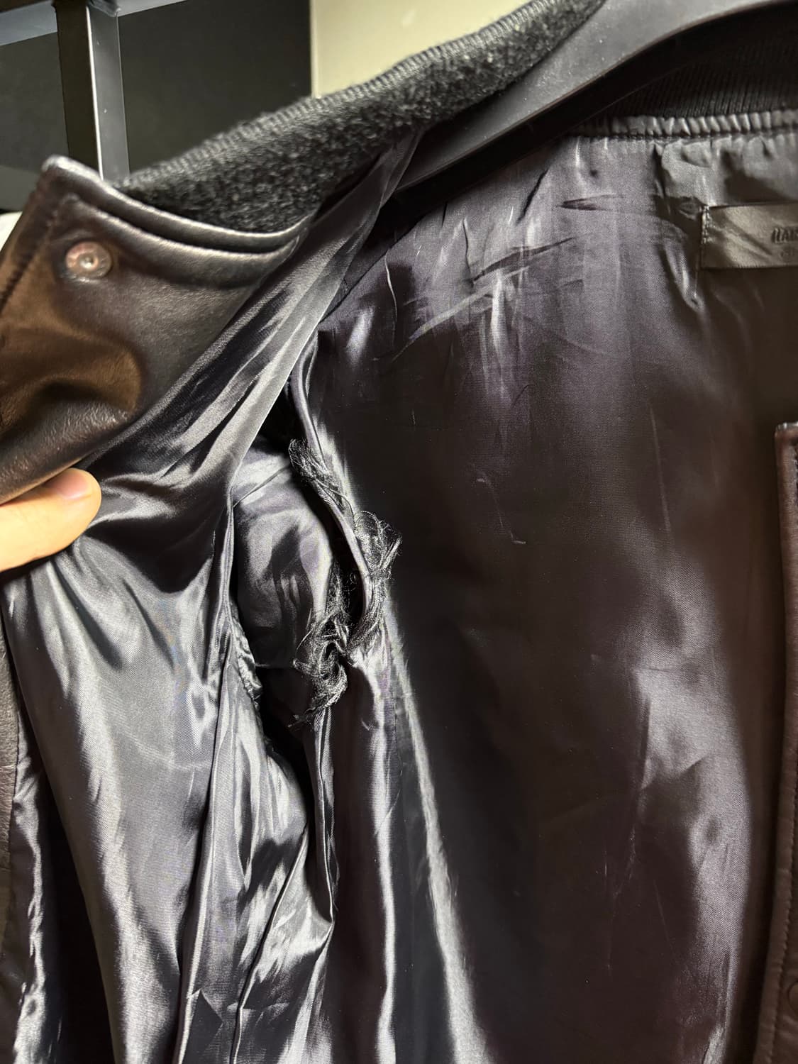 히레 양가죽 블루종 상품이미지7