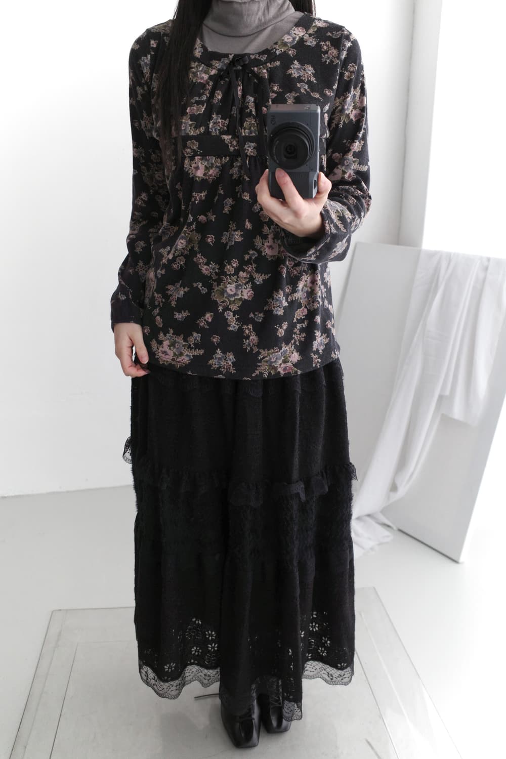 flower lace long sleeve 상품이미지6