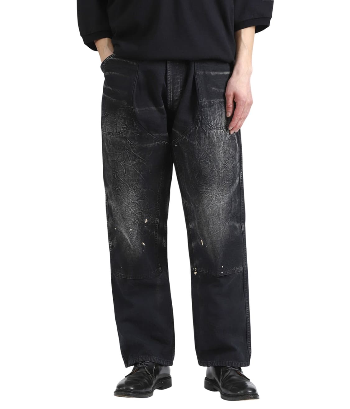 [3]25AW 헤릴 덕 페인터 팬츠 블랙 상품이미지3