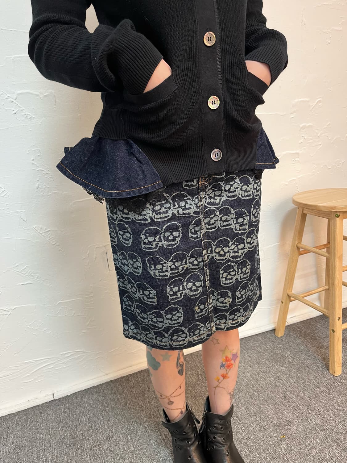 사카이 도킹 가디건 니트 상품이미지10