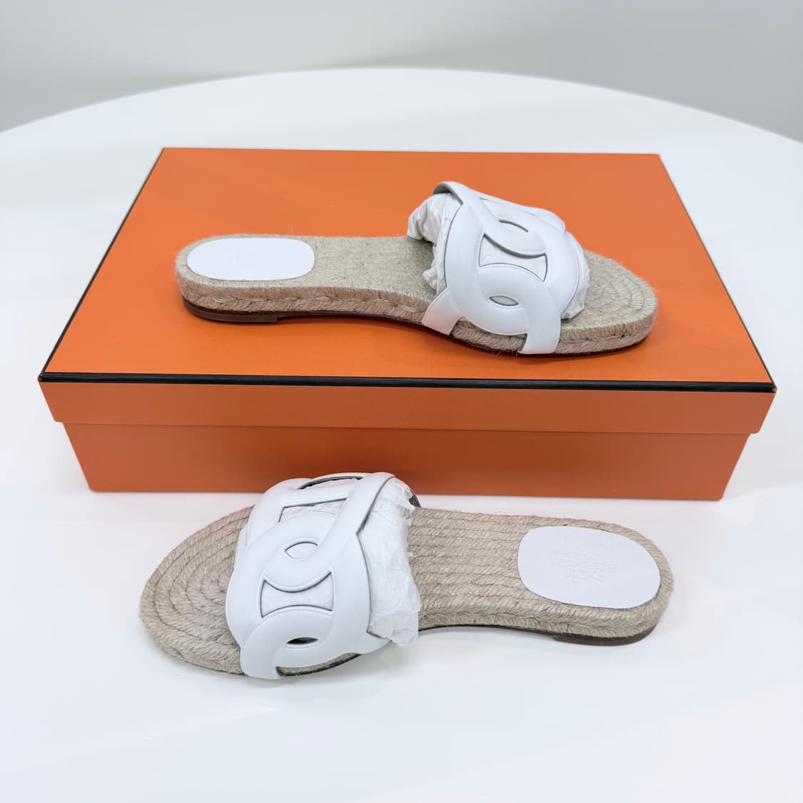 [미사용/230] 에르메스 파모사 에스파듀 나파 여성 샌들 슬리퍼 상품이미지5