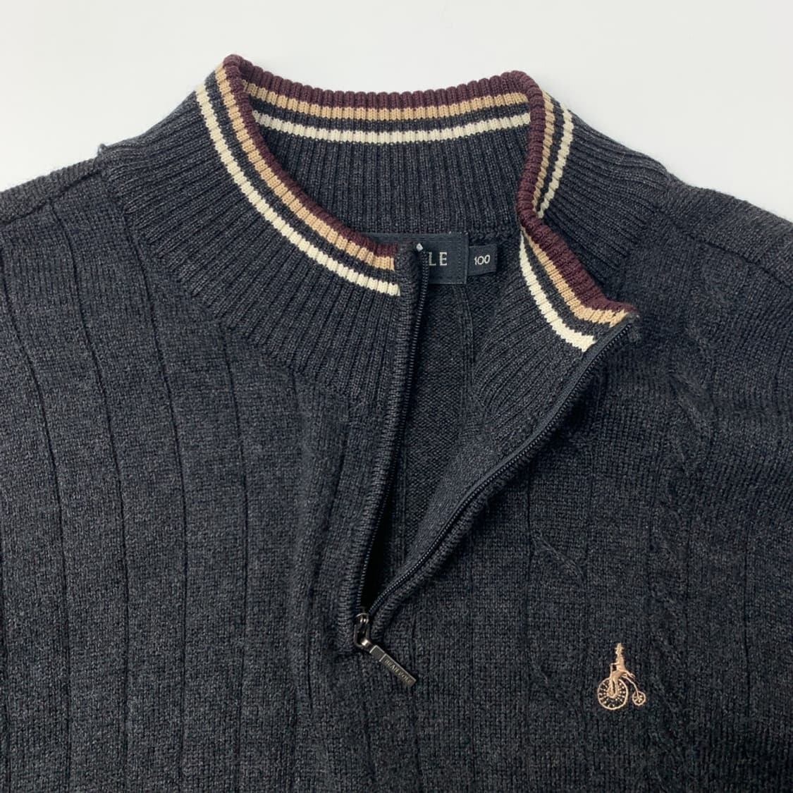 [100/정품] 빈폴 반집업 니트 L1-0010 상품이미지2