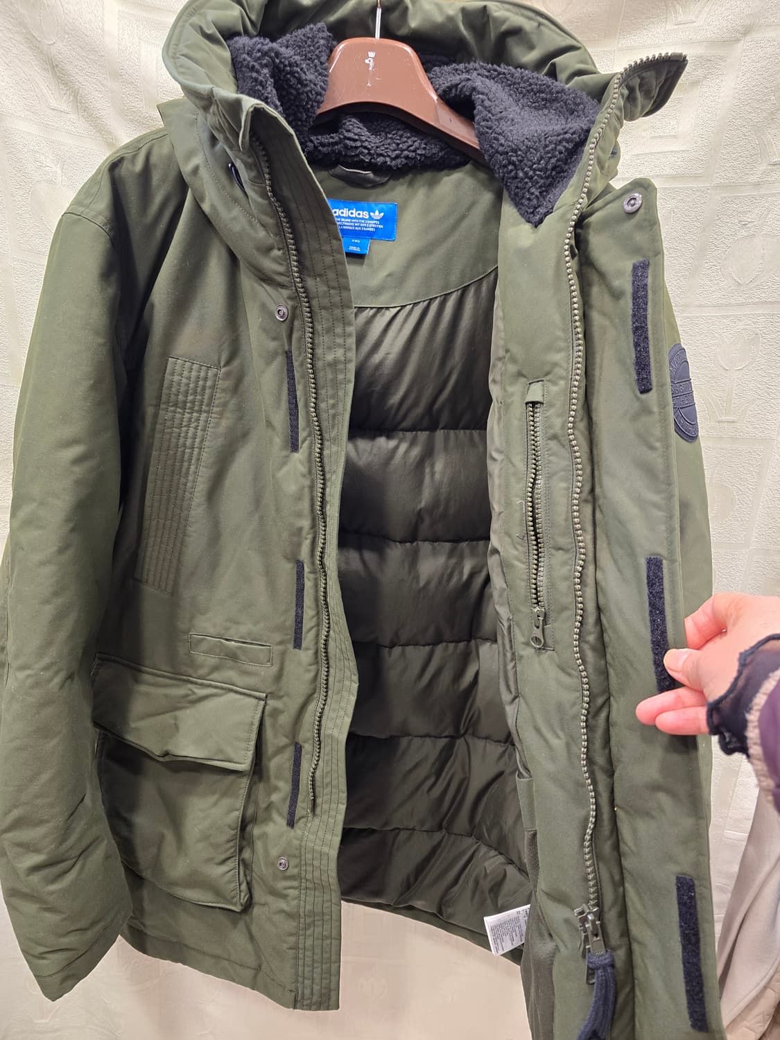 아디다스 헤비 덕다운 파카 패딩 야상 090 상품이미지8