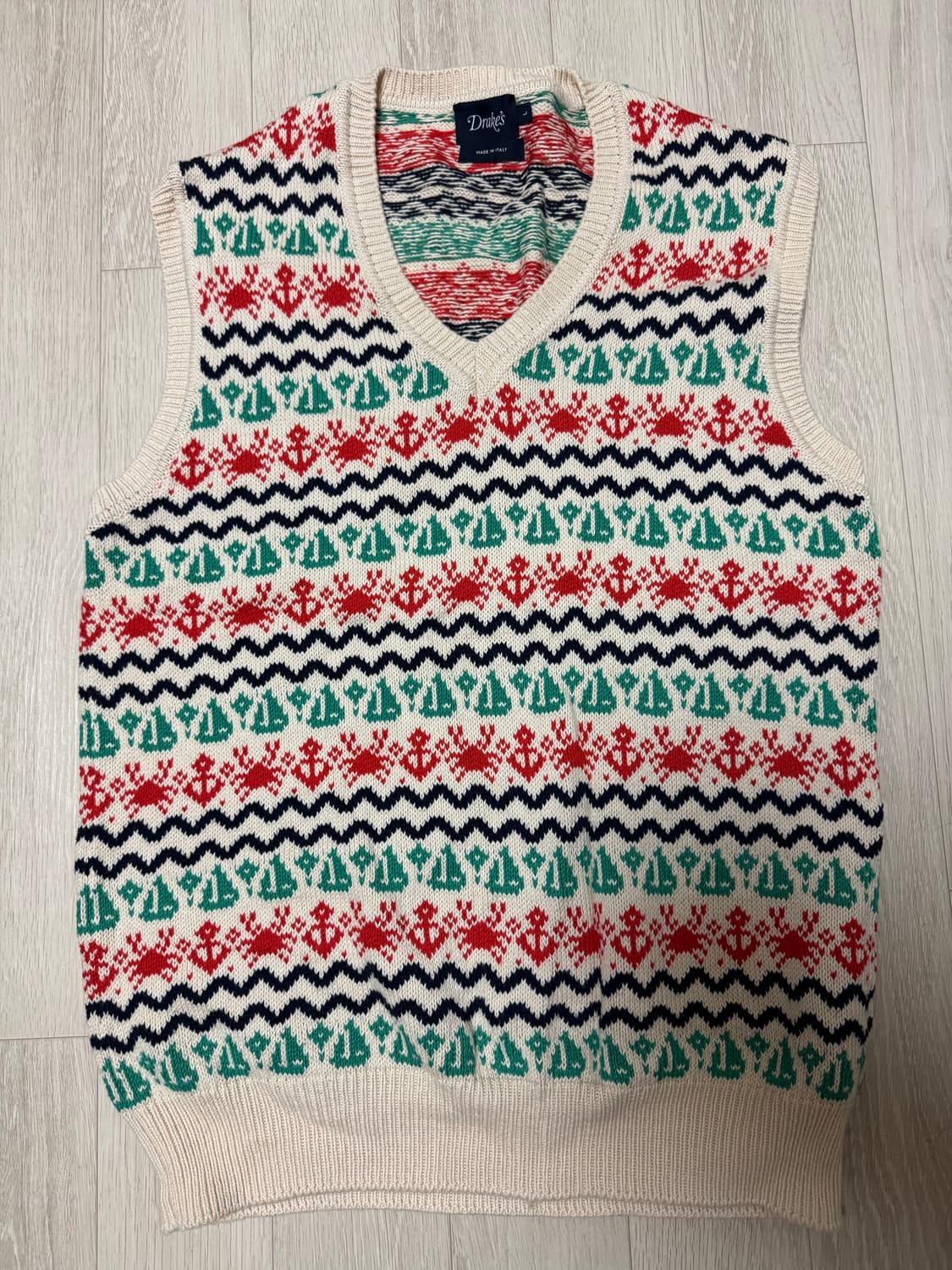 드레익스 코튼캐시미어 니트 베스트 L 상품이미지1