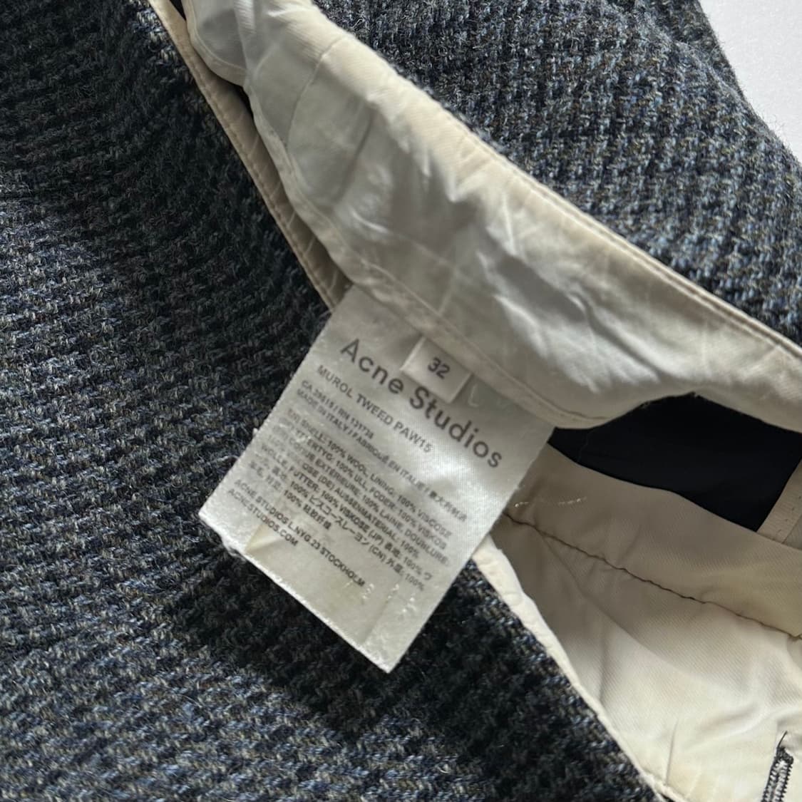 아크네 스튜디오 트위드 울 트라우저 상품이미지7