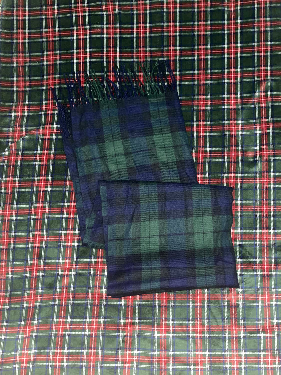 Vintage check pattern muffler 빈티지 체크 머플러 상품이미지1