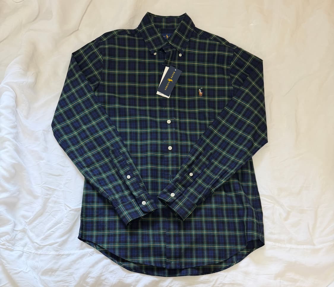 [미 시착 새 상품] 폴로 랄프로렌 타탄체크셔츠 s 상품이미지3