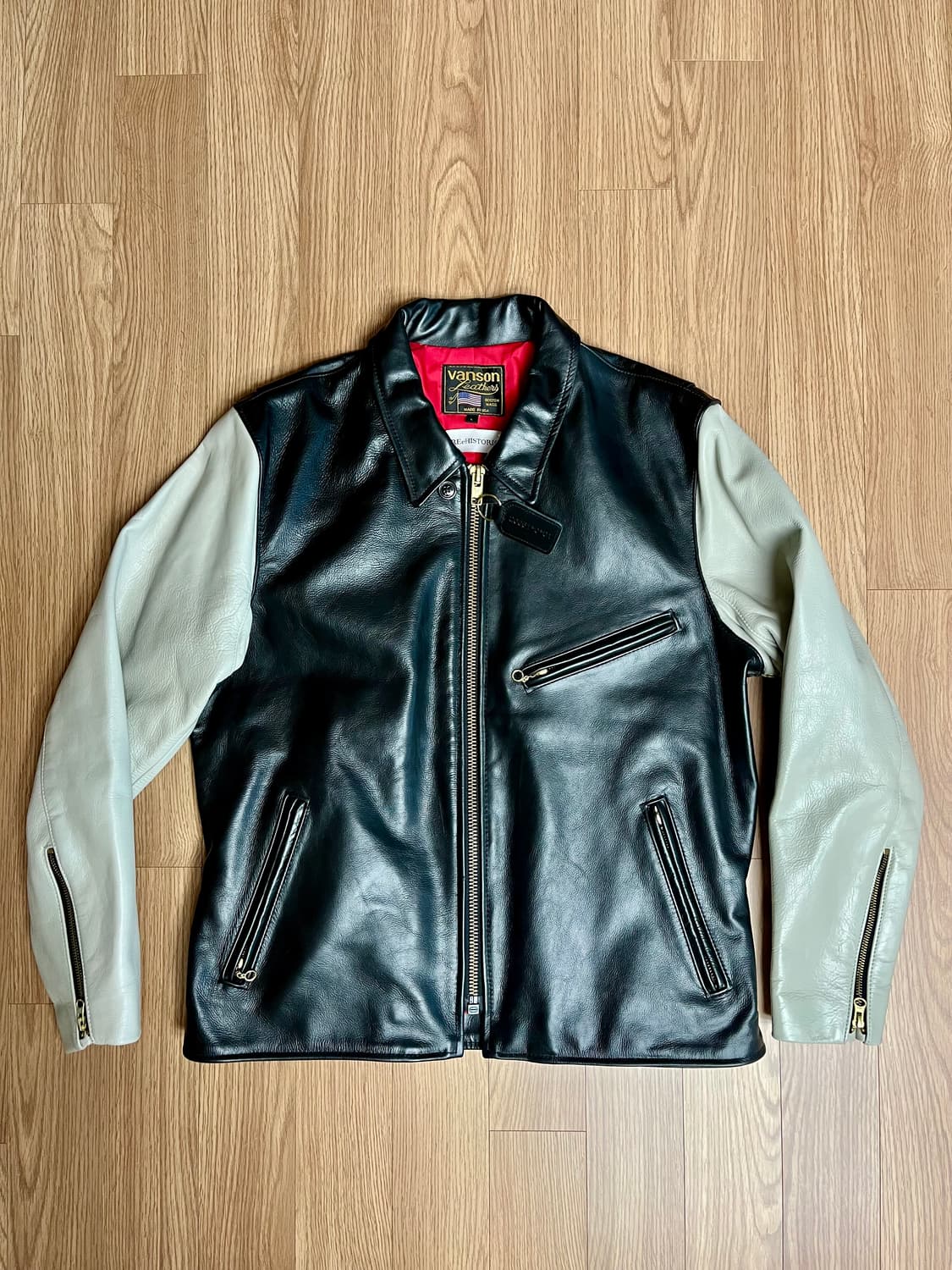 밴슨 Vanson Leathers Enfield 소가죽 자켓 사이즈 L 상품이미지2