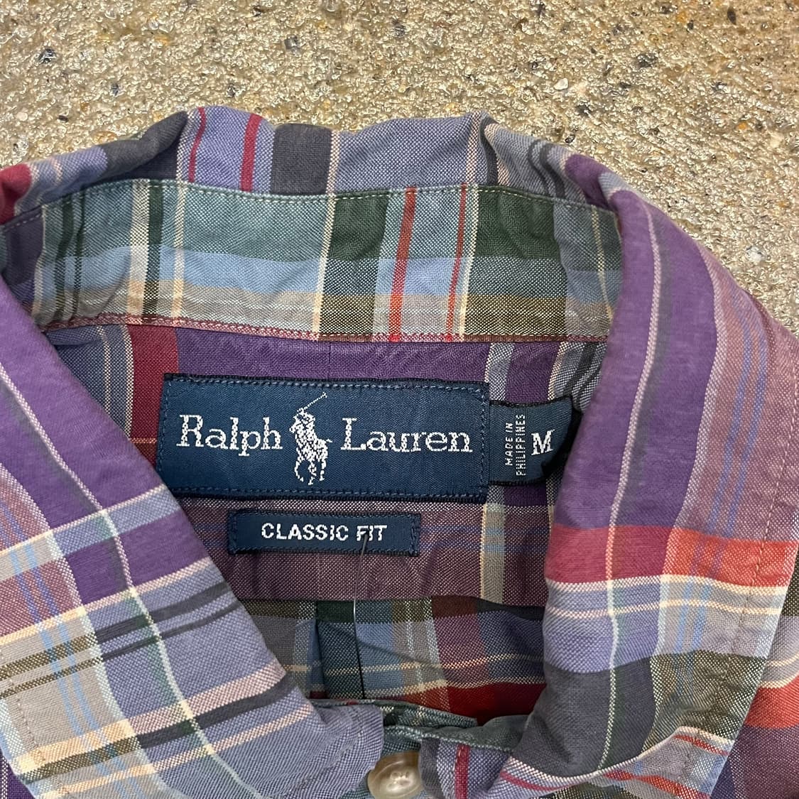 미국 빈티지 폴로 랄프로렌 긴팔 체크셔츠 상품이미지4