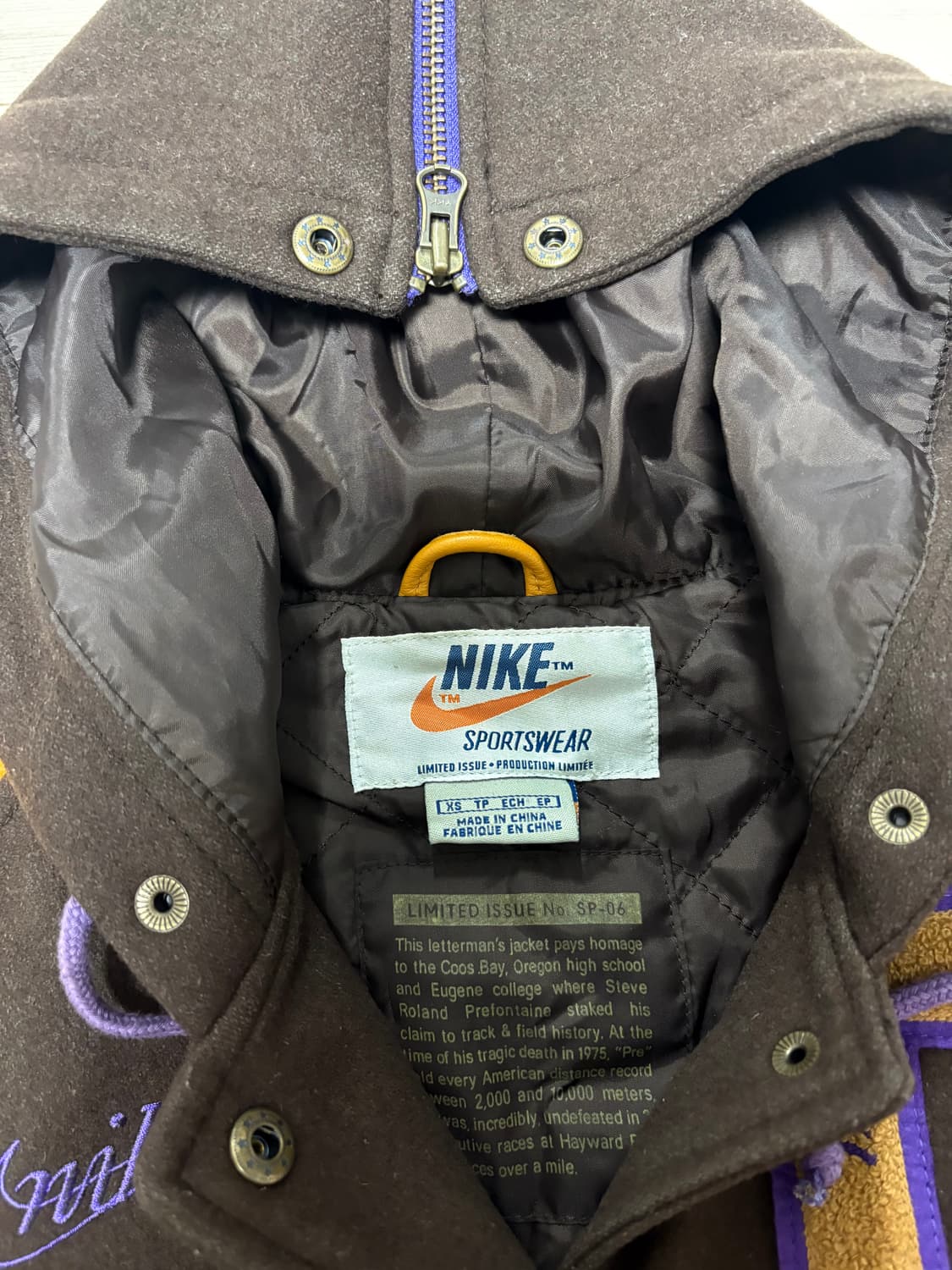 나이키 소가죽 바시티 자켓 상품이미지4