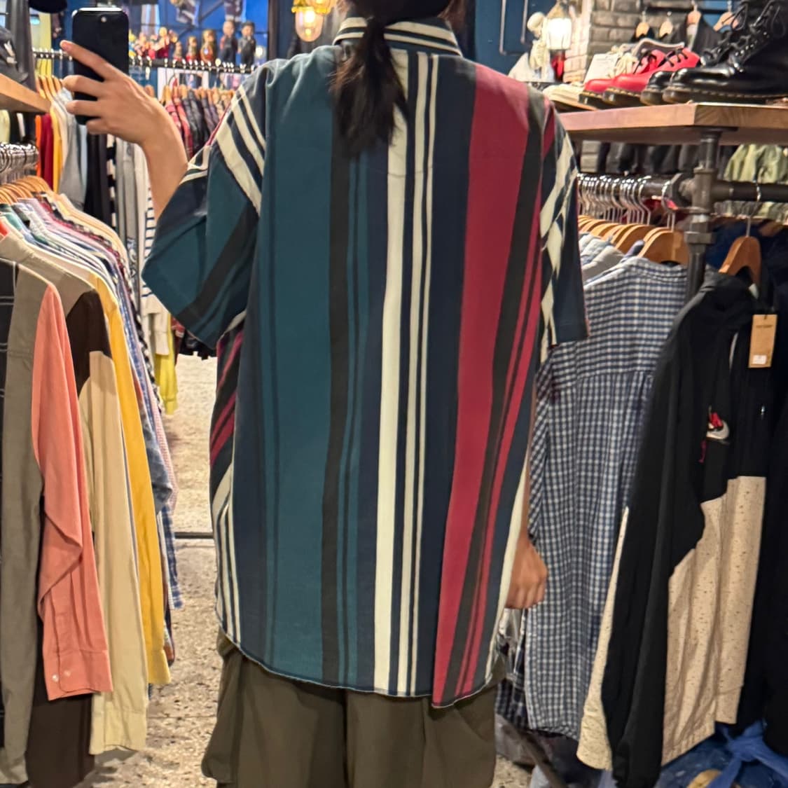 wrangler 랭글러 스트라이프 웨스턴 반팔 셔츠 상품이미지5