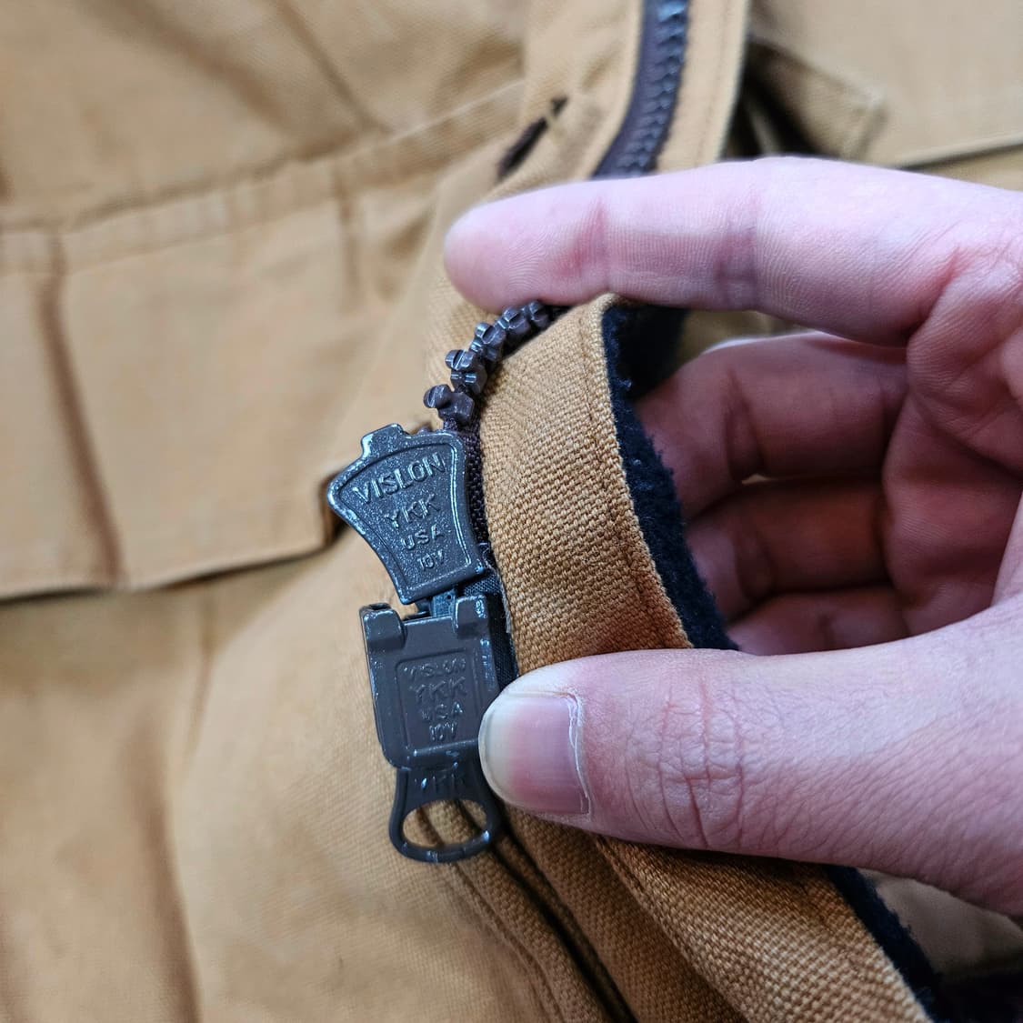 디키즈(Dickies) 90's 캔버스 하프 워크자켓 XL size 상품이미지7