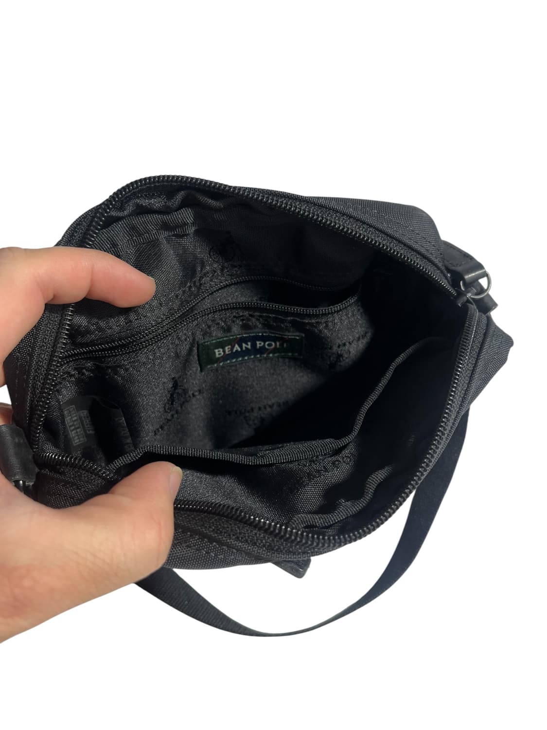 빈폴 블랙 체크 포인트 미니 크로스백 상품이미지3