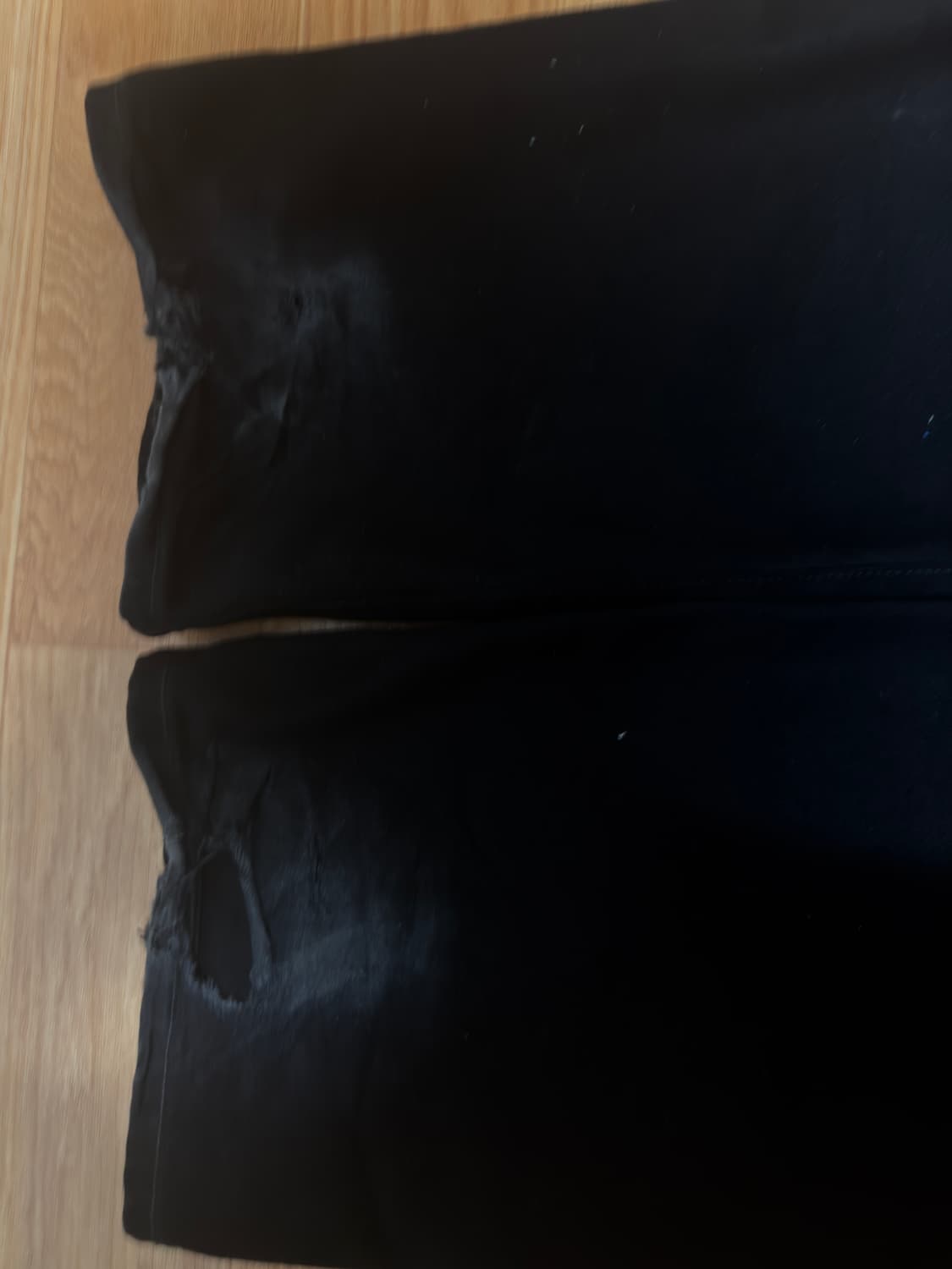 1(30) / Htae 신치백 레이븐 블랙 스트레이트 데님 상품이미지2