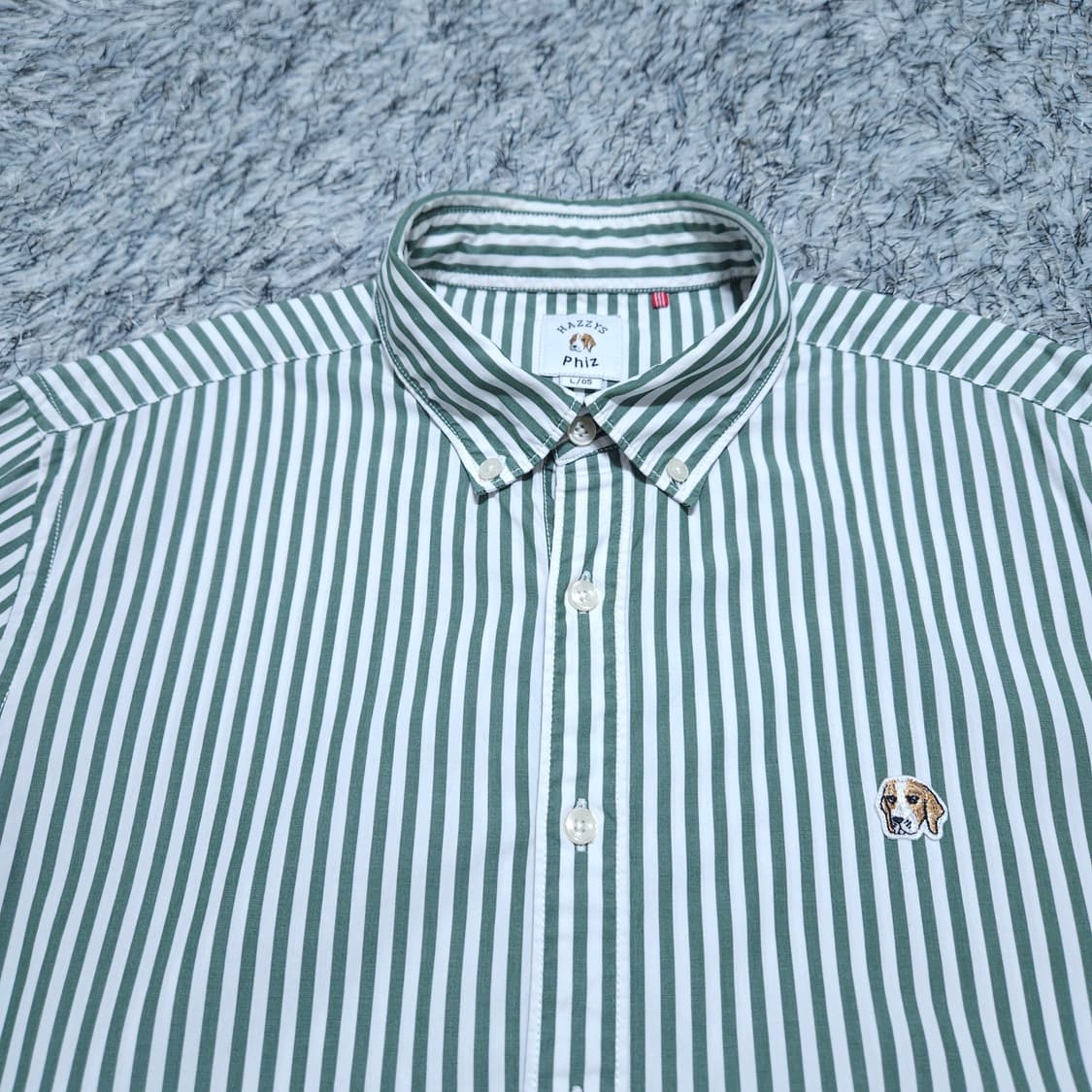 헤지스피즈)105 남자 스트라이프 셔츠남방 / 왕눈이샵 상품이미지3